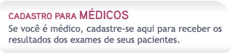 Cadastro para médicos